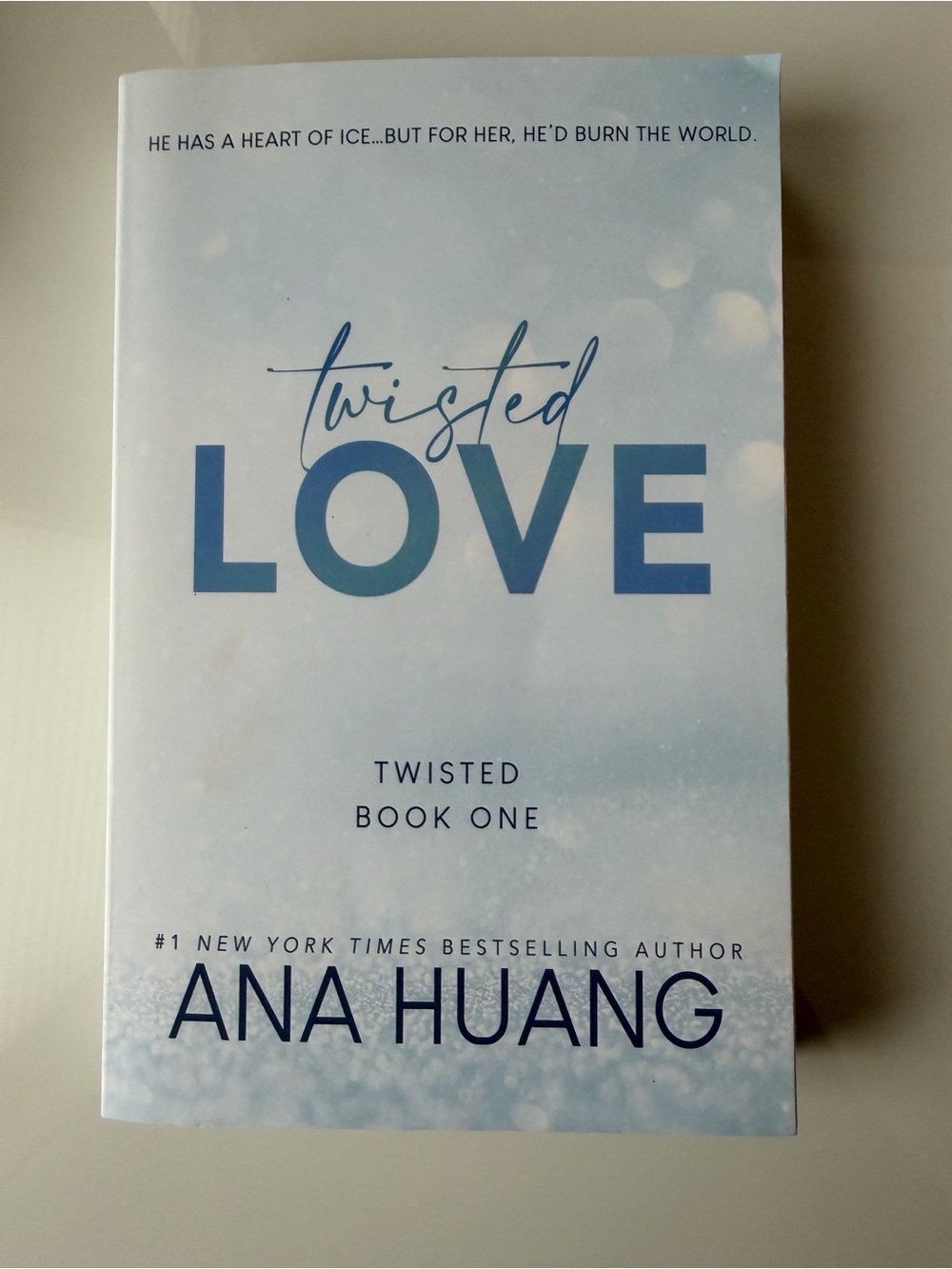 Twisted Love by Ana Huang - Light Blue & White Paperback